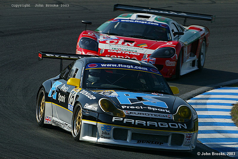Team Eurotech Porsche with the Jones brothers at the wheel