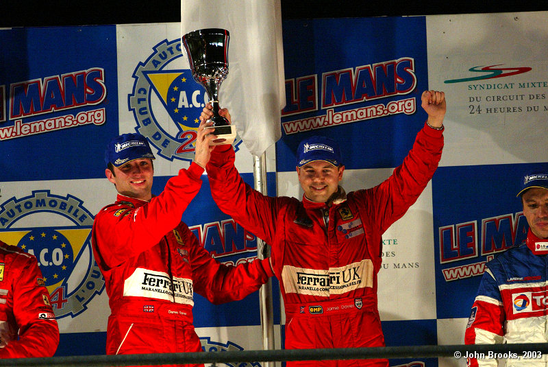 GTS Podium..........Darren Turner and Jamie Davies