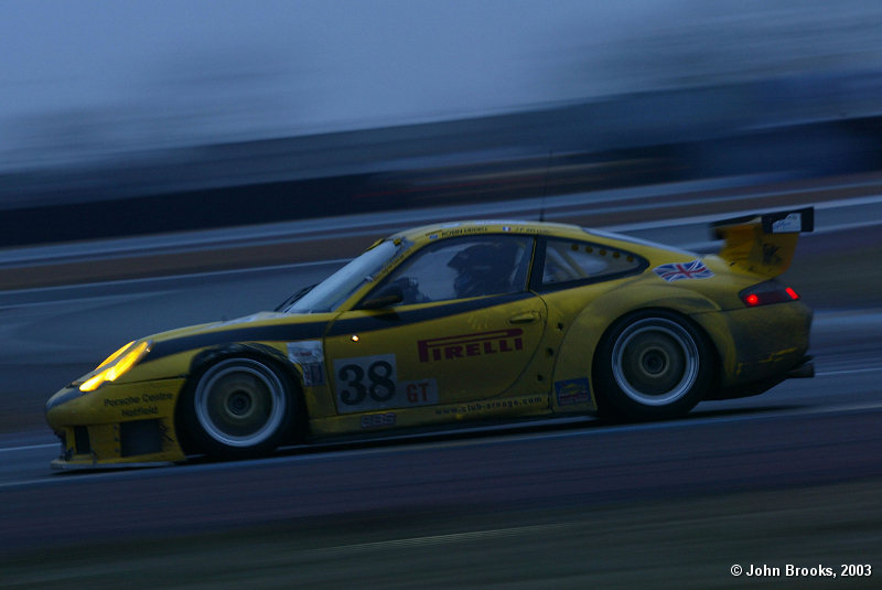 PK Sport Porsche lead the GT class for most of the race