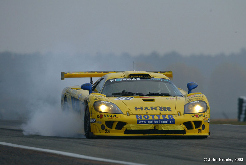 Wolfgang Kaufmann in typical form with the Saleen