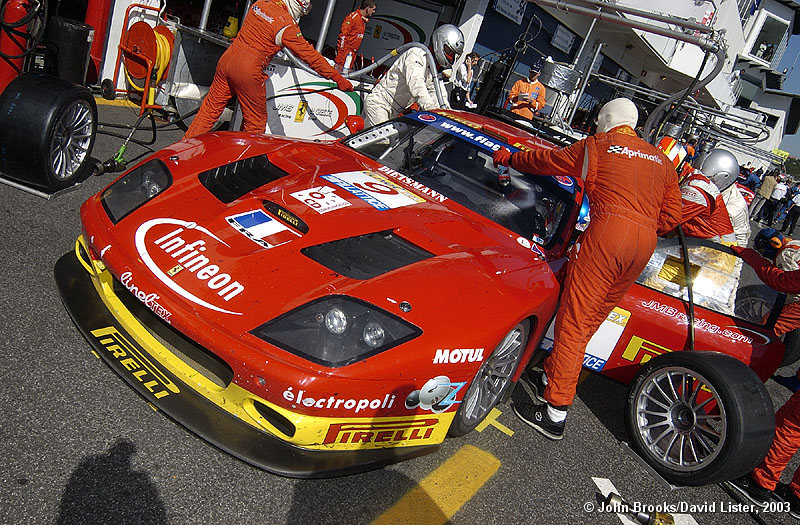 Fabio Babini and Philipp Peter, JMB Racing, Ferrari 575 GTC