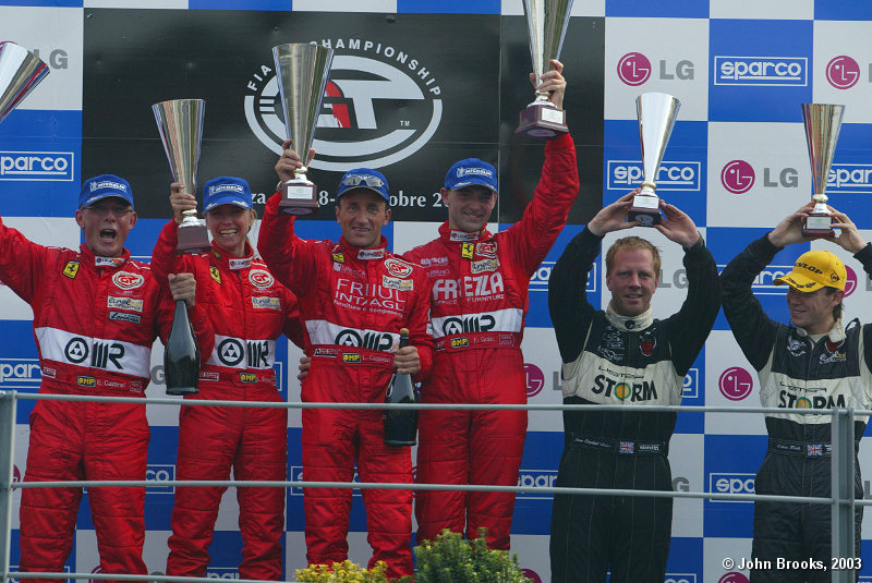 GT podium from Monza