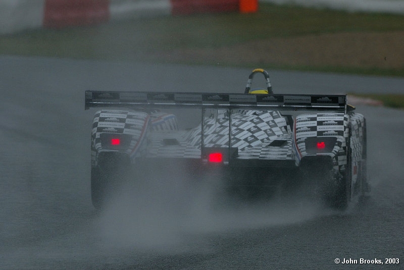 In the rain..........Felipe Ortiz, Racing for Holland Dome S101 Judd.