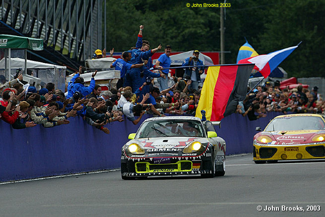 Marc Leib takes the flag and victory in the Spa 24 Hours