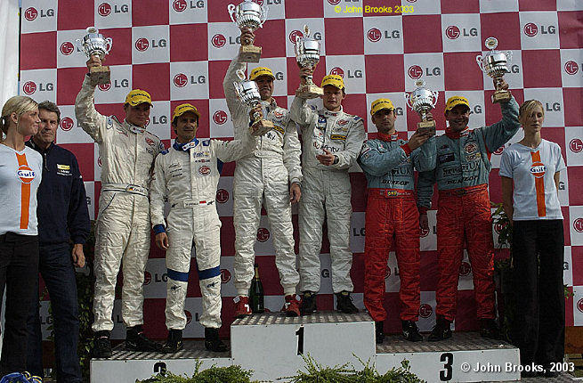Final podium position with a second 2003 FIA GT victory in Anderstorp