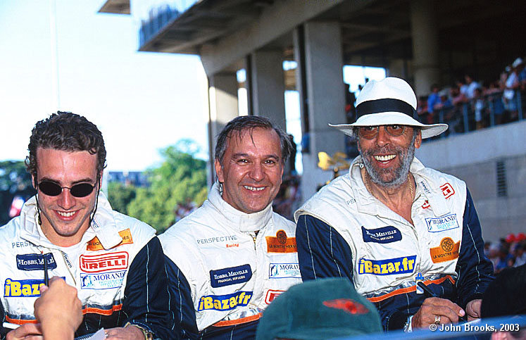 Farewell to a gentleman racer...in every sense of the word.....Jean-Louis Ricci with his son Romano and old friend Thierry Perrier