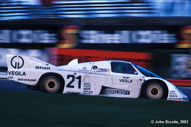 Only 8th place meant no title for Pescarolo with Wollek and Heyer in the Joest Porsche 936C