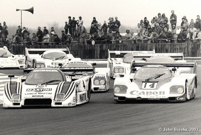 Group C in the 80's, Copse Corner, Patrese and LC-2, Palmer and 956 ...........
