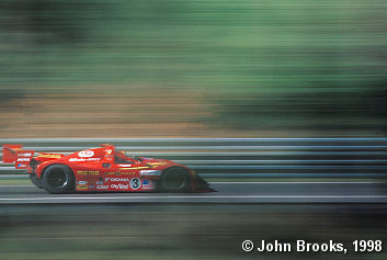 Momo Moretti in his Ferrari 333SP at the 1998 Le Mans