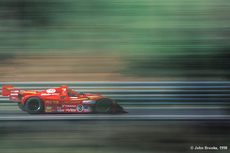Momo Moretti in his Ferrari 333SP at the 1998 Le Mans