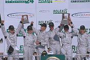 Cadillac celebrate a class win.........the overall position was not so hot