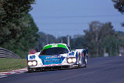 Jean-Louis Ricci speeds away from Mulsanne in his Courage Porsche C30LM