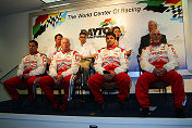 No 6. Press Conf. Front Roll Drivers (L To R) Ken Wilden,Paul Tracy, Paul Mears, Jr. & Paul Tracy